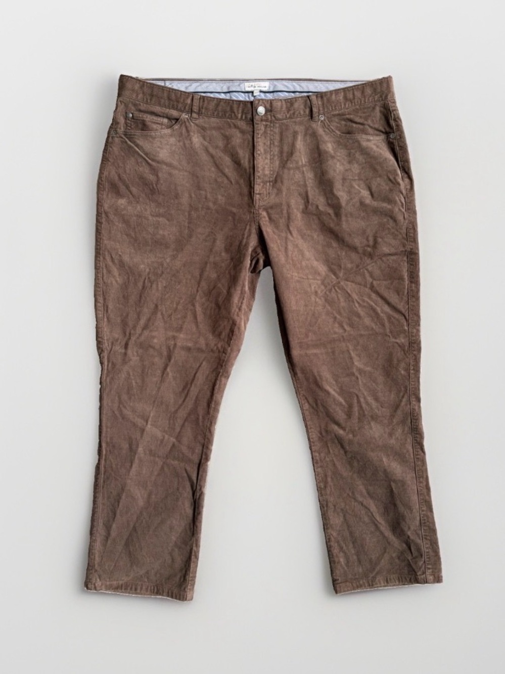 Peter Millar Crown Superior Soft Corduroy Pants Mens 42 x 29 Brown Stretch